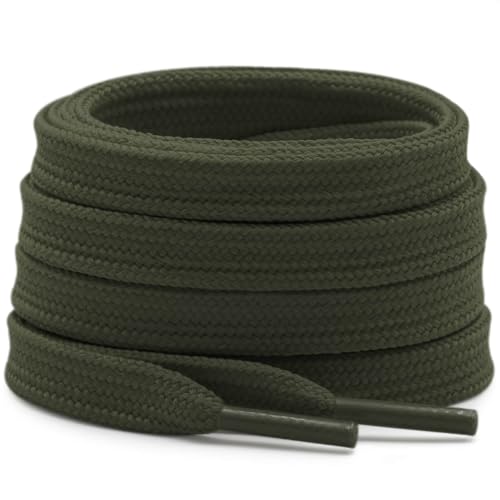 Image of DELELE Solid Flat Shoelaces Hollow Thick Athletic Shoe Laces Strings 2 Pair
