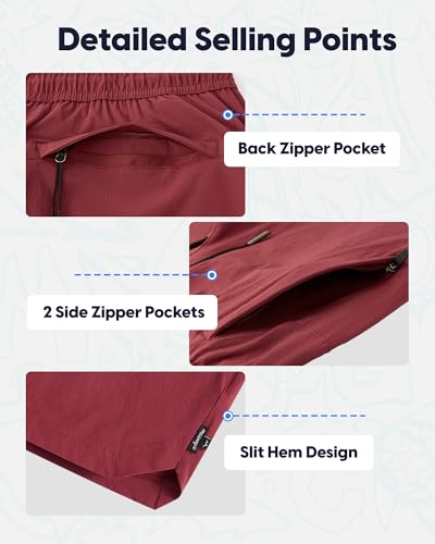 Image of maamgic Mens Swim Trunks 5 inch with Compression Liner Stretch Quick Dry Swim Shorts Swimming Trunks Bathing Suits