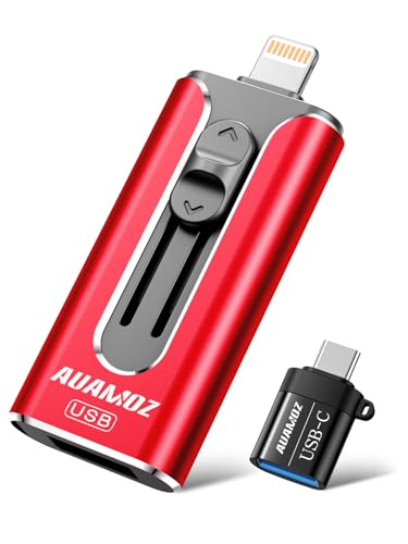 AUAMOZ 512GB Flash Drive Intended for iPhone, Memory Stick Storage Files Photos Videos Backup,...