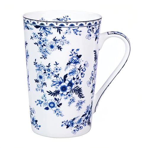 LanHong Floral Tall Bone China Mug