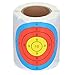 Haofy 3 Inches Self Adhesive Target Stickers, 200 Sheets High Visibility Fluorescent Splatter Stickers Roll, with Bright Color for Archery Training and Practice