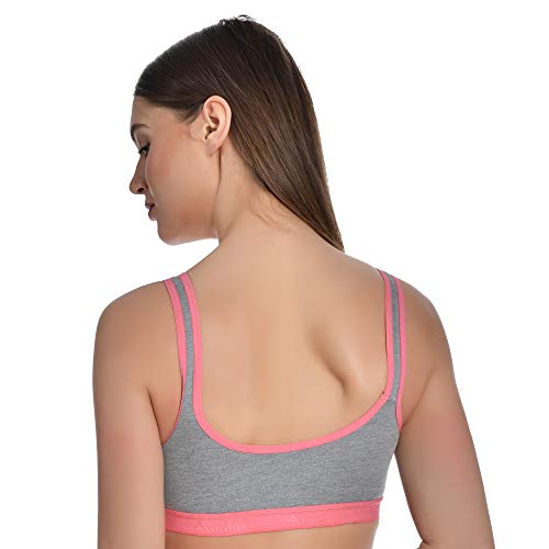 Image of Aimly Women's Cotton Non-Padded Wire Free Full Coverage Bra Pink, Dark, Pink, Maroon Size: 34