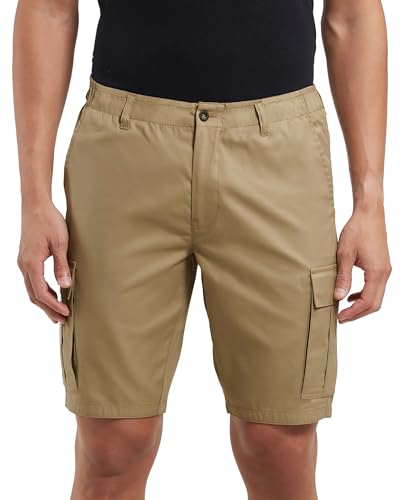 Image of Jockey UM17 Men Super Combed Mercerised Cotton Woven Straight Fit Cargo Shorts