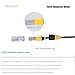 BESCOOS IP65 Waterproof RJ45 CAT5E Ethercon Cable Both Ends with Ethernet Shielded Connectors (3Feet_5PCS)