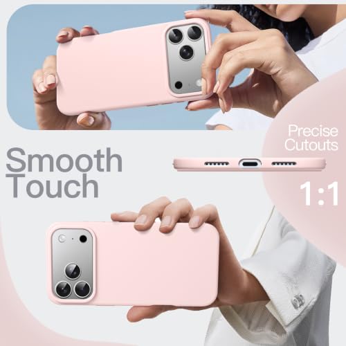 Image of JETech Silicone Cover Case for iPhone New Pro Max, Silky Touch, Light Pink