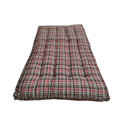 Soft Single Bed Cotton Filled Quilt Mattress Gadda | Soft & Reversible Foldable Floor Mattress | Hostel & Daily Sleeping | Comfortable Single Bed Bedding | 4 x 6 ft (48 x 72 Inch) | Orange-image-18