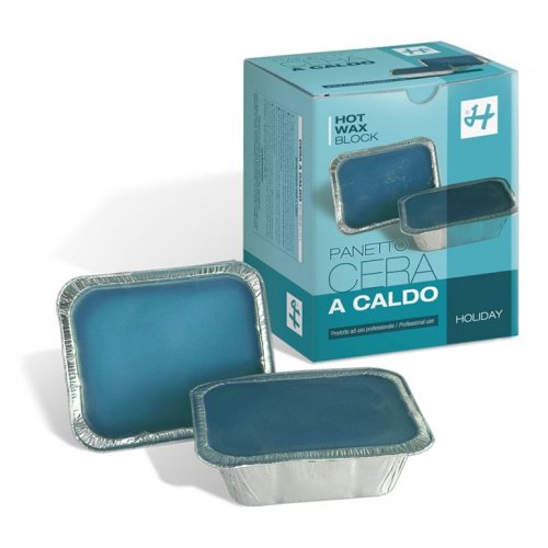 CERA A CALDO AZULENE VASCHETTA 2X500 GR - HOLIDAY DEPILATORI