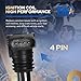 ENA Set of 4 Ignition Coil Pack 1.8 L4 Compatible with Volkswagen Audi A4 A6 TT Quattro VW Beetle Golf Jetta Passat 2001 2002 2003 2004 2005 1.8T Coils for UF437 UF580 UF411 06B905115R 06B905115D