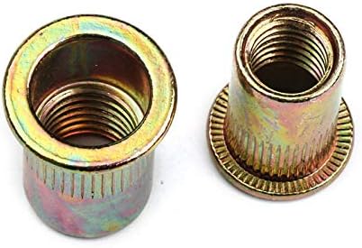 165 PCS Stainless Steel Flat Head Rivet Nuts Set M3 M4 M5 M6 M8 M10 M12 Insert Reveting Rivet Nuts