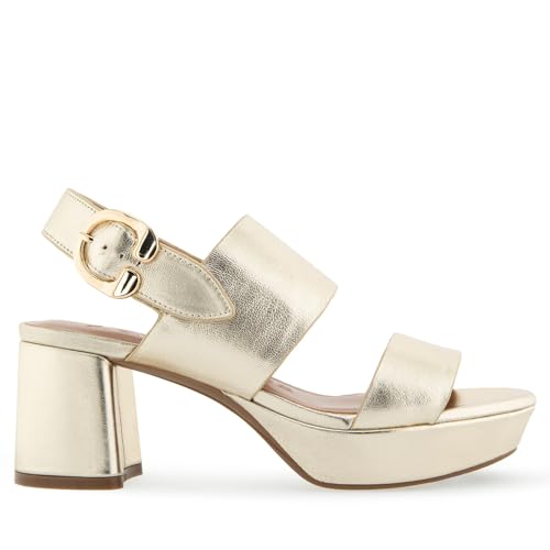 Image of Aerosoles Women's Camera Metallic Platform Sandal