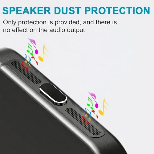 Tapones antipolvo USB C Gobelieve de alta precisión con cubiertas de altavoz para iPhone 5