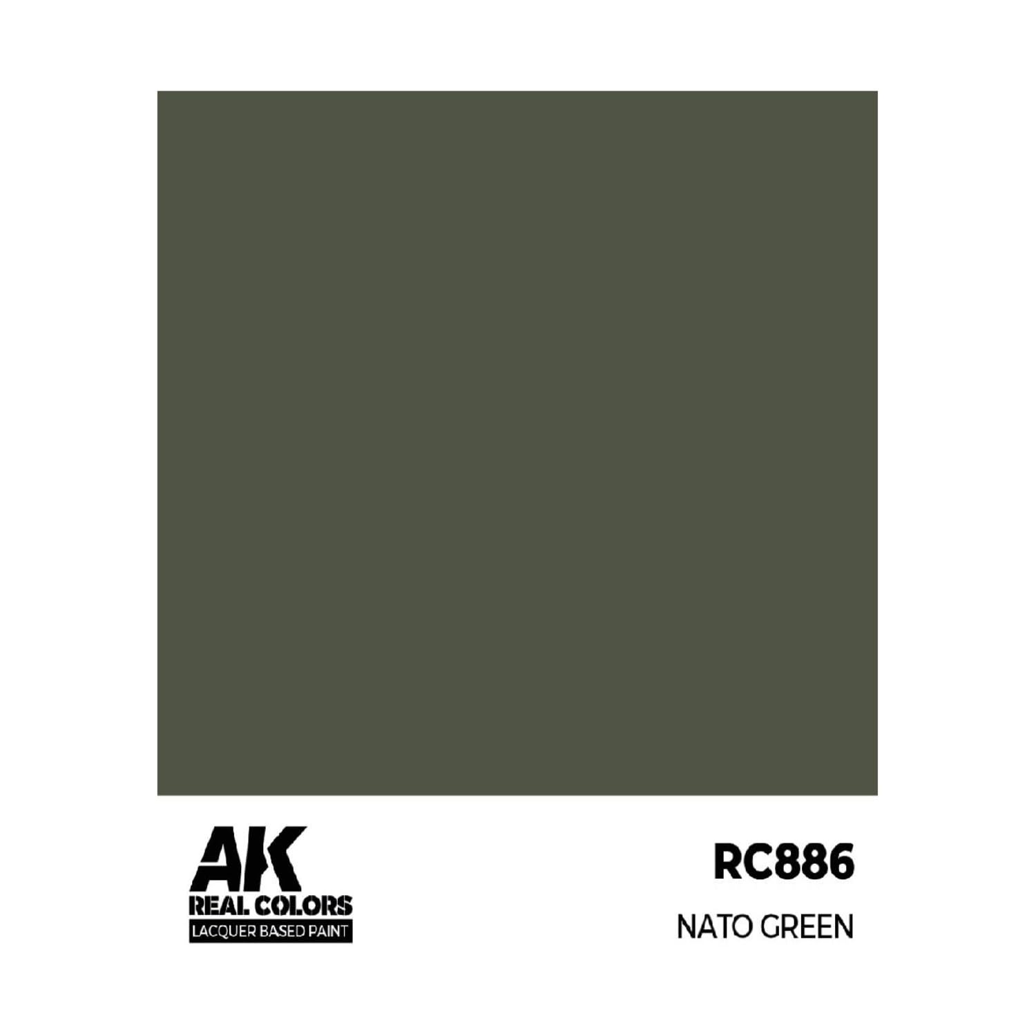 Ak Interactive Green Ak Real Colors Rc886 Nato (17Ml) (Old Rc080)