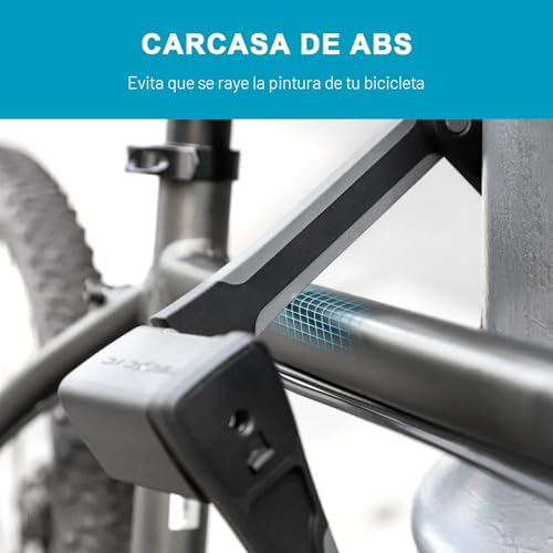 TECHCYC Candado Bicicleta Plegable con Soporte, Fácil de Llevar, Candado Bicicleta de Acero de Alta Seguridad 3 Llaves, Universal para Bici, Motocicleta y Scooter Patinete Electrico (86cm) - imagen 7