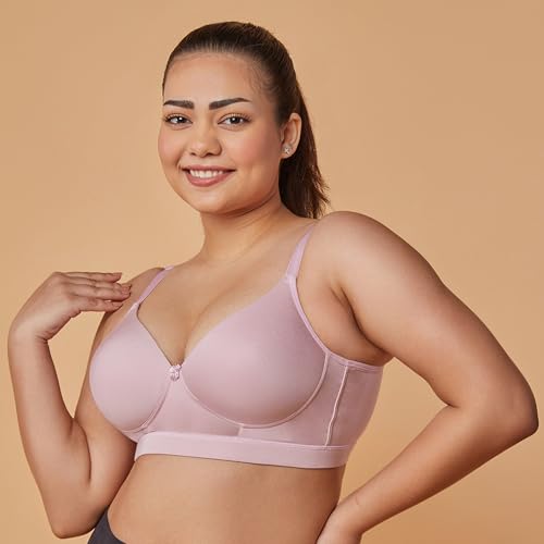 Image of MAASHIE M5505 Women's Padded Foam Cups Full Coverage Non Wired T-Shirt Bra