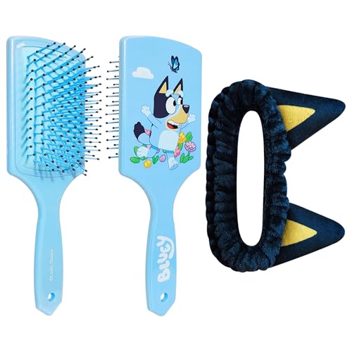 Brosse à cheveux Bluey et bandeau stretch pour la routine coiffure du matin