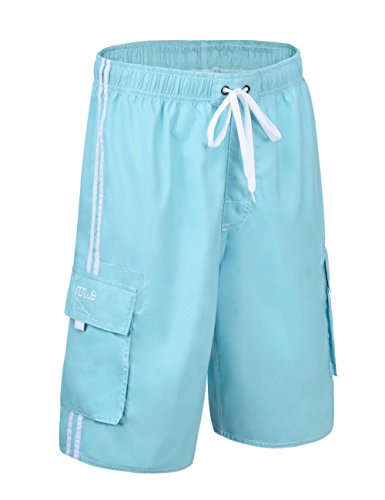 Image of Nonwe Men's Beachwear Board Shorts Quick Dry with Mesh Lining Swim Trunks