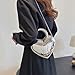 Stylish Handbag Heart Shape Shoulder Bag Crossbody Purse Satchel for Shopping and Travel with Multi Wear Option