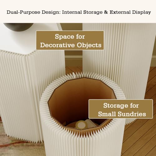 Support a prisme pliable 90x91cm en carton robuste pour restauration