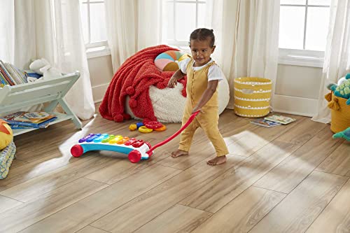 Fisher-Price Xylophone Géant, instrument de musique électronique factice avec chansons éducatives pour les tout-petits, Version: Anglais, UK; Italien; Portuguese; Espagnol, Castillan, HJK38