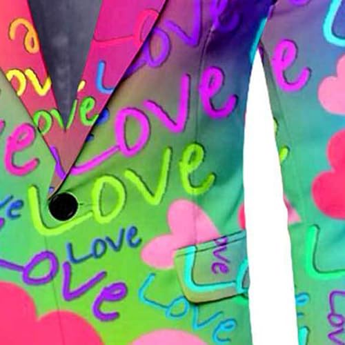 Mens Chirstmas Blazers Jacket Funny Light Up Xmas Suit Jackets Holiday Party Blazer Casual Business One Button Blazer4