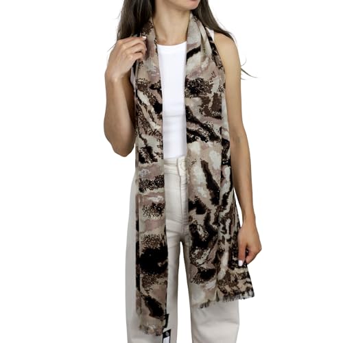 Womens La Fiorentina 100% Wool Der Print Scarf4