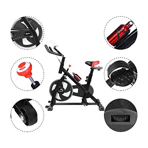 Image of Bike Exercise Bike Adjustable Handlebars Seat Aerobic Training for Gym Home Cardio Workout Machine Training