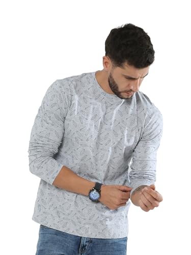 Image of fanideaz Mens Soft Cotton Surfer Printed Tshirts for Men Torn Style Neck Tshirt for Man Stylish Casual Wear Round Neck t Shirt for Man Full Sleeve Branded Comfortable Fit