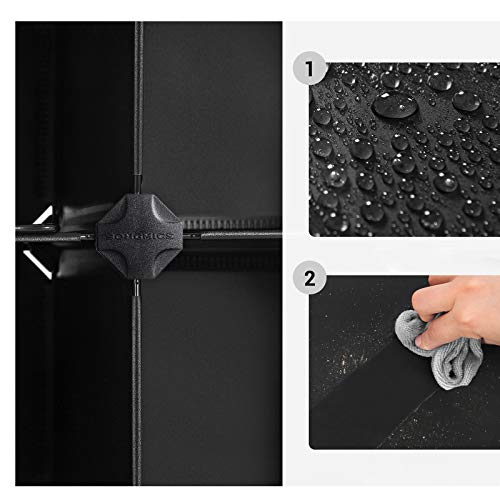 Songmics Shoe Rack, Interlocking Storage Organizer Unit, 20-Slot Rectangular Cube Storage With Hooks, Adjustable Shelves, Modular Cabinet, For Closet Entryway Hallway, Black Ulpc504B01 #TOP4