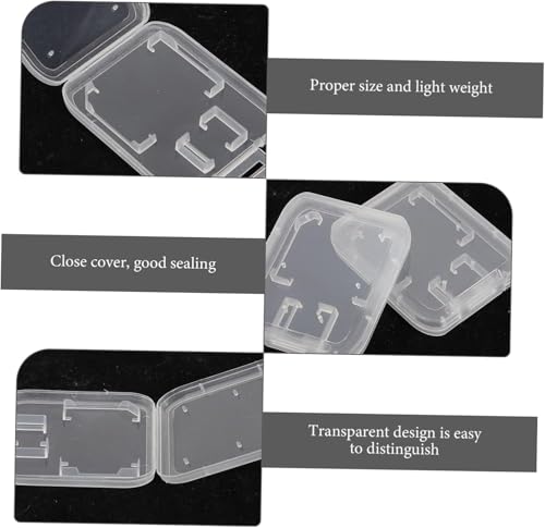 9 Stück SD-Karten-Hüllen Aufbewahrung - Transparente Speicherkartenbox, Für SD-Card Etui