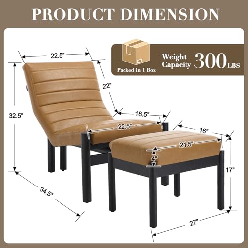 Sillón Plegable Marrón miniatura 2