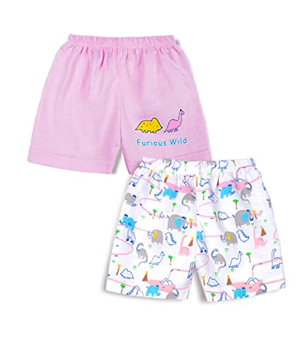 Image of mustmom Newborn Baby Cotton Jhabla Set | 0-3 Months | Combo of 1 T-Shirt, 1 Vest & 2 Shorts Set | Soft Breathable Summer Wear | Gift Set