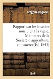  Rapport sur les insectes nuisibles à la vigne : extrait des Mémoires de la Société d\'agriculture
