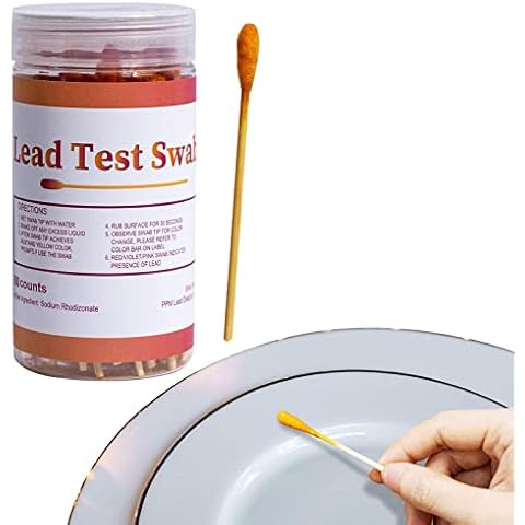Annual Instant Lead Test Kit | Lead Paint Test Kit with Test Swab - Rapid Test Results in 30 Seconds, Lead Testing Strips for All Painted Surfaces, Ceramics, Dishes, igh-Sensitive Test Cover