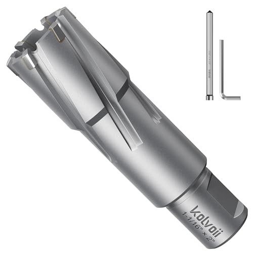 Kolvoii TCT Annular Cutter 1‑1/16" Diameter x 2" Depth, Mag Drill Bit