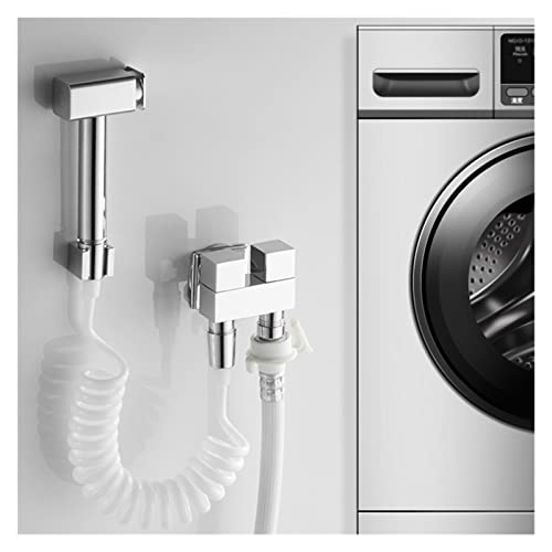 Robinet double commande laiton au design chrome d'architecte