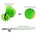 ZZBIQS 10Pcs Rod Sleeve Rod Cover Braided Mesh with Lanyard Rod Protector Pole Gloves Fishing Tools, Flat or Pointed End/Spinning or Casting Rods for Casting Sea Fishing Rod/Spinning Fishing Rod