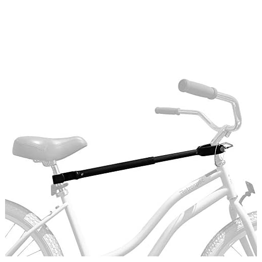 Retrospec Bike Rack Cross-Bar Top Tube Adjustable Adapter, Black, 18"-28" (3545)