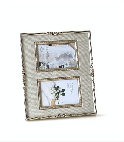 Amazon.co.jp: 写真立て 壁掛け 2面 2枚 アンティーク おしゃれ