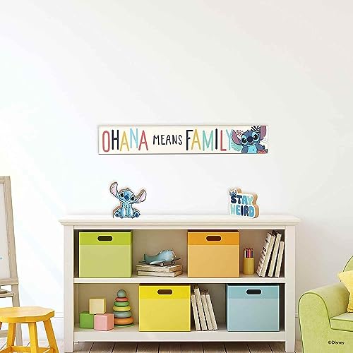 Image of Disney Lilo and Stitch Movie Shelf Sitter Decor | Stitch Chunky Wood Block Cutout for Play Room, Kids' Bedroom or Office