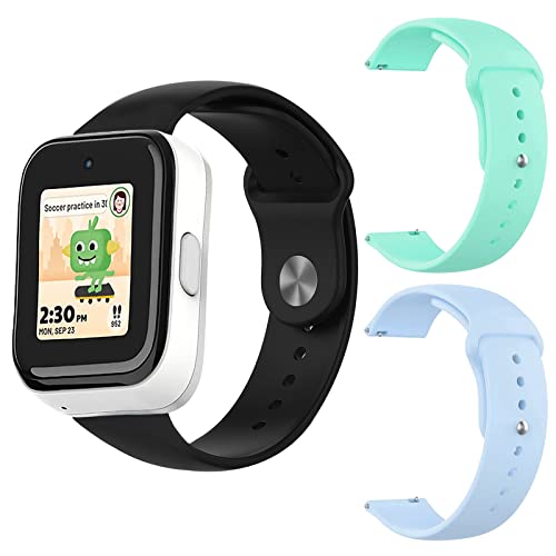 Bracelet SyncUP enfant anti-irritation, pack de 3 rechanges souples en silicone durable