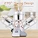 BI-DTOOL Electric Grain Mill Grinder 800g Stainless Steel Pulverizer 36000r/min High-speed Grain Mill 1800W Dry Material Grinding Machine 270° swingable Superfine powder for Home and Commercial