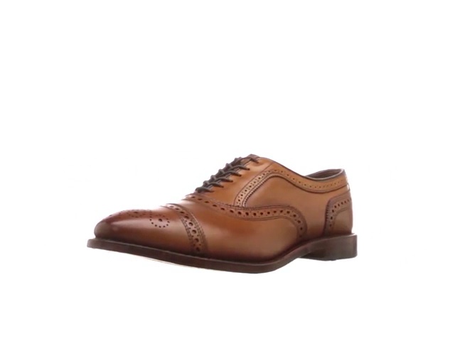 Allen Edmonds Strand 7E 内羽根式セミブローグ アメリカ製 Allen Edmonds】STRAND SEMIBROGUE MEDALLION CAPTOE ｜ 古着屋