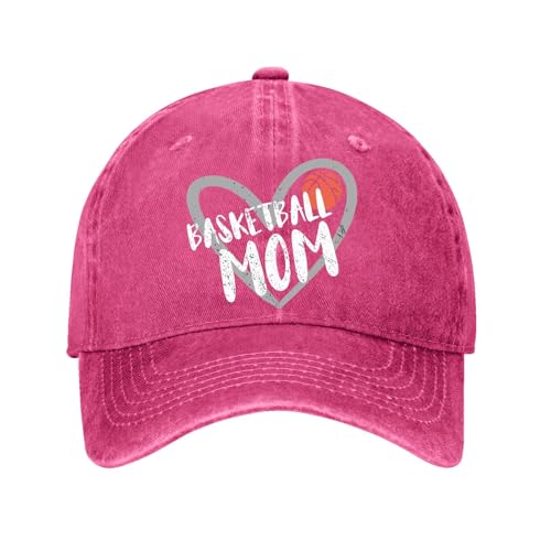 Basketball Mama Pullover Hats for Mens Stylish Washed Distressed Baseball