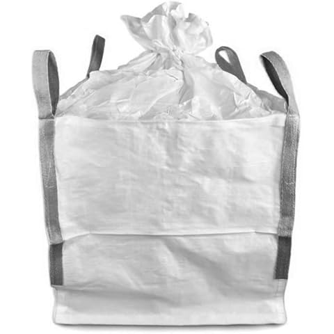 BIG BAG 70 x 70 x 70 cm 1000KG Bruchlast mit Schürze zum zubinden Einweg Sack Entsorgungssack Schüttgutbehälter Transportsack Gartenabfall Bauschutt Sand Cover