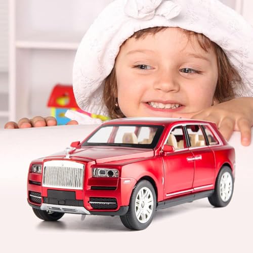 Image of DARVICE 1:24 Alloy Die Cast Metal Car Model Cullinan Alloy Diecast Metal Car with Light Sound Pullback Openable Door Toy Car for Kids Best Gifts Toys for Boys