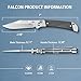 LOTHAR Falcon EDC Pocket Foding Knife, 2.98