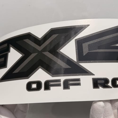 Image of GOLD HOOK FX4 Off Road Decals for Ford F-150 2015-2026, Set of 2 | Diamond Series, Charcoal Diamond Finish, Compatible with Ford F-150