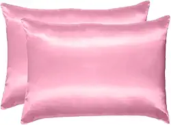 Fronhas de Cetim Anti Frizz, 2 Pares, Multicores, Para Cabelo e Travesseiro (Multicolorido)