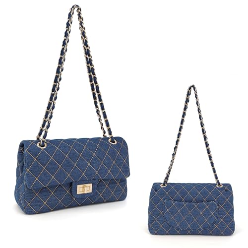 Quilted-Denim-Crossbody-Bags-for-Women-Chain-Strap-Shoulder-Bags-Classic-Medium-Double-Flap-Purse-Gold-Hardware-Jean-Purse