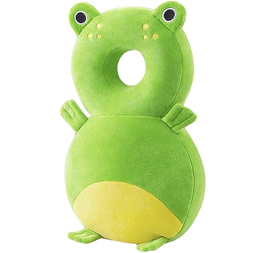 Image of Baby Walker Head Protector Toddler Adjustable Baby Head Protection Backpack Wear Safety Pad (Frog)
